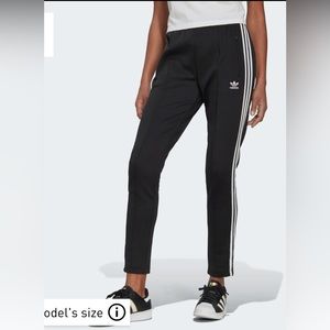 Adidas black track pants joggers